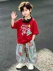 Conjunto de Ropa de Verano para Niños 2026 Nuevo Estilo Fresco Estilo Callejero Camisa Polo Delgada Infantil Ropa de Verano de Manga Corta para Bebé Niño