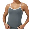 Top Esportivo Europeu e Americano Transfronteiriço Color Block Sem Costura Roupa para Malhar Roupa Fitness Sexy Justa Roupa de Yoga Camisola Costas Abertas