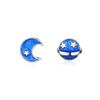 Moda simples planeta azul cola bonito personalidade pequeno fresco Joker brincos mulheres atacado