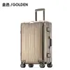 Maleta de viaje completamente metálica, equipaje de mano de aleación de aluminio y magnesio, bolsa con ruedas unisex para estudiantes, equipaje de aleación de aluminio con ruedas universales