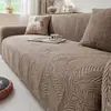 Funda de sofá de terciopelo jacquard estilo retro, adecuada para todas las estaciones, nuevo modelo 2026, antiarañazos de gato, cobertura total, elástica, tela de funda de sofá simple