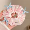 Goma para el pelo con lazo dulce para niñas, elegante goma de encaje para coletas bajas y peinados de moño