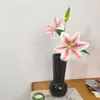 Atacado de fábrica luxo flor de lírio 3D flor artificial mesa de sala de estar vaso arranjo de flores decorações ornamentos de flores