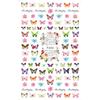 Nuevas pegatinas para uñas transfronterizas con diseño de flores de primavera, mariposas y conejos.
