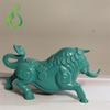 Fábrica texto ao vivo play imitação turquesa ornamentos de vaca decoração variedade chinesa sala de estar estudo mesa de escritório presentes empresariais