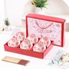 Juego de Cuencos Florales Acuarela Cerámica Plato Tazón de Arroz Vajilla Transfronteriza Caja de Regalo Estilo Ins Corazón de Niña