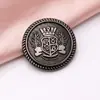 Estilo Británico Corona Espigas de Trigo Metal Botón Cosido a Mano Uniforme de Academia Botones de Uniforme Escolar Traje de Gama Alta Gabardina Botones Decorativos