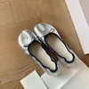 Nuevos Zapatos Mary Jane Estilo Verano Francés Nube~ Piel Suave Lazada Poco Profundos Planos Punta Dividida Zapatos Pezuña de Cerdo