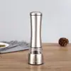 Moedor de pimenta manual doméstico em aço inoxidável, multiuso, para uso doméstico.