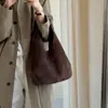 Bolso tote vintage de dos piezas transfronterizo para mujer, nueva moda 2026, versátil, gran capacidad, para ir al trabajo, de hombro y de axila