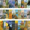 30 pinturas artísticas, póster pequeño, serie de paisajes, marcapáginas, decoración, marcapáginas, novela, caligrafía y pintura, se pueden vender al por mayor.