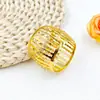 Venta Caliente Europea y Americana Nuevo Simple Forma de Tambor Cerrado Hueco Martillado Anillo para Servilletas Oro y Plata Fabricante de Anillos para Servilletas Venta al por Mayor