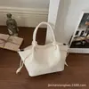 Bolsa Feminina Elegante e Simples de Comércio Exterior, Versátil para o Dia a Dia, Grande Capacidade, Novo Estilo Transversal, Bolsa de Mão, Bolsa de Ombro, Bolsa Saco