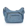 Bolsa de Hombro Grande de Mezclilla Lavada Casual Retro Desgastada para Mujer Nueva Bolso Cruzado Simple al Hombro