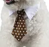 Jizaizai accesorios para mascotas algodón pajarita de perro al por mayor linda mascota caballero corbata negra rayada moda mascota Cuatro Estaciones corbata roja