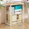 Estante de Almacenamiento para Impresora Debajo del Escritorio de Oficina Estante de Colocación para Copiadora Piso Estantería Sencilla Bocadillos Juguetes Carrito Pequeño