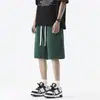 Shorts Casuales de Verano 2025 para Hombre, Sueltos, Color Sólido, Versátiles, Modernos, de Cinco Puntos