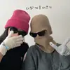 Personalizado~Chapéu corta-vento de duas peças para outono e inverno, gorro de tricô, cobertura para a cabeça, chapéu de lã, proteção para o pescoço