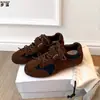 Zapatillas de entrenamiento alemanas de cuero genuino estilo retro con bloques de color, unisex, nueva colección otoño 2026, versátiles, de suela blanda, ligeras, zapatillas deportivas casuales