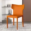Sillas de comedor estilo italiano personalizadas para uso doméstico, sillas con respaldo para restaurante, suministro transfronterizo directo para sillas de recepción y sala de reuniones de hotel y restaurante, mesas y sillas de comedor
