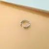Anillo nuevo vintage de plata de ley s925 al por mayor diseño de logo apertura ajustable hip hop para hombres y mujeres anillo de dedo de comida