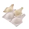Sutiã de amamentação com fecho frontal para mulheres, bojo fixo completo, respirável, sem costura, sem aro, com sustentação, adequado para meia-idade e idosos