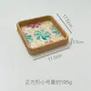 Rattan Vietnamita Tejido Conchas de Colores Nórdico Creativo Hecho a Mano Plato de Frutas Adorno Decorativo Bandeja de Almacenamiento de Joyas Bandeja de Té Bandeja Redonda