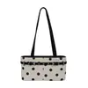 2026 Bolso Tote Nuevo Estilo Coreano Exquisito de Lunares, Bolso de Mano Grande para Viajes Diarios, Bolso de Hombro Relajado y Único