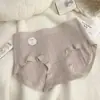 Ropa interior de algodón para bebé Clase A para mujer Sin marcas de costura Cintura media Transpirable para niñas Algodón Entrepierna de algodón Talla grande Bragas