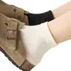 Calcetines Blancos para Mujer, Calcetines Cortos Finos de Algodón Puro para Verano, Adecuados para Zapatos Birkenstock, Calcetines de Media Pantorrilla, Calcetines sin Costuras para Maternidad, Calcetines Zhuji