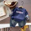 Conjunto de Otoño para Bebé Niños 2026 Nueva Moda Elegante Sudadera de Manga Larga para Niños Pequeños Conjunto de Dos Piezas Moderno