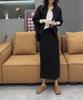 24936 Da Ai Mei Yi Yuan Otoño 2026 Nuevo Casual Holgado Chaqueta de Manga Larga Falda de Cintura Alta de Lunares para Mujer