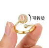 Anel de Prata Tailandês Rotativo para Alívio da Ansiedade, Anel de Contas da Sorte em Camadas Múltiplas, Presente de Moda Estilo Coreano Auspicioso para Melhores Amigos