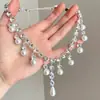 Collar Super Brillante de Circonita Princesa Fugitiva para Mujer 2026 Nuevo Modelo Gama Alta Lujo Ligero Estilo de Nicho Exquisita Cadena para la Clavícula