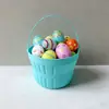 Cubo de huevo con temática de Pascua OEM/ODM para fiestas infantiles, cubo de plástico para almacenar dulces, colores personalizables