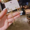 Pendientes Estilo Coreano de Moda con Borla Larga en Forma de Corazón Estilo Chanel Moda Año Nuevo Versátiles Exquisitos Pendientes para Mujer