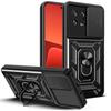 Funda de Teléfono Shunjia con Ventana Deslizante Adecuada para Xiaomi 15t Pro 5 en 1 Soporte Anti-Caída Redmi Note 15 Pro