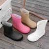 Sapatos impermeáveis botas de chuva femininas botas de chuva por atacado Estudante sapatos de borracha antiderrapantes botas de água para adultos sapatos de trabalho de moda curta comércio exterior