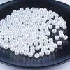 Perlas de Imitación de ABS de 6 mm de Colores Alto Brillo Agujero Pasante Perlas de Imitación Esmeriladas Perlas Pulidas Plástico Pintado Perlas de Agujero Recto