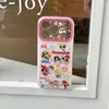 Capa Magnética Fofa de Policial com Bolinhas Rosa para Celular Apple 17Promax Adequada para 16Pro Magnético 15Pro17