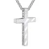 Amazon Fashion Tendência Colar Cruz de Aço Inoxidável Versátil para Homens e Mulheres Personalizado Pingente Hip-Hop Acessórios