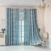 Cortinas gruesas de jacquard cruzado de lujo ligero para sala de estar y dormitorio, minimalistas modernas, semi-opacas de alta calidad, venta al por mayor de fábrica