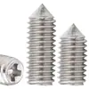 Acero Inoxidable 201 Cabeza Phillips Cola Puntiaguda Tornillo Prisionero Tornillo de Máquina Tornillo de Posicionamiento Tope Tornillo sin Cabeza Wholesale M2M3M4M5M6
