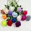 Ramo de Flores Artificiales Individuales Anna Rose, Flor de Seda Artificial para Arreglos de Boda, Flor de Plástico con Acabado de Alta Gama para Decoración