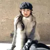 Sombrero Bowler de Alta Calidad de Doble Uso para Mujer, Boina Octogonal de Lana para Invierno, Hace que la Cara Parezca Más Pequeña