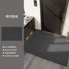 Novo capacho preto para entrada, cortável, resistente à sujeira, removedor de poeira, antiderrapante, tapete de chão para hall de entrada de casa
