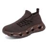 2025 Novo Tênis Esportivo Transfronteiriço Respirável em Fly-Knit, Calçados Casuais, Solas Macias, Sapatos de Caminhada Leves Slip-On, Sapatos de Malha, Dropshipping