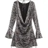 Ropa europea y americana para mujer transfronteriza, vestido de moda de cuello alto y manga larga más vendido en AliExpress