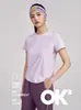 Camiseta Redonda para Mujer, de Manga Corta, Absorbente de Humedad, Transpirable, que Absorbe el Sudor, Deportiva de Media Manga, para Montañismo al Aire Libre, de Secado Rápido, Camiseta Refrescante para Mujer, Camiseta de Secado Rápido