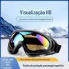 Óculos Esportivos para Motocicleta X400 à Prova de Vento Areia Ventilador Equipamento Tático Óculos de Esqui Equitação ao Ar Livre